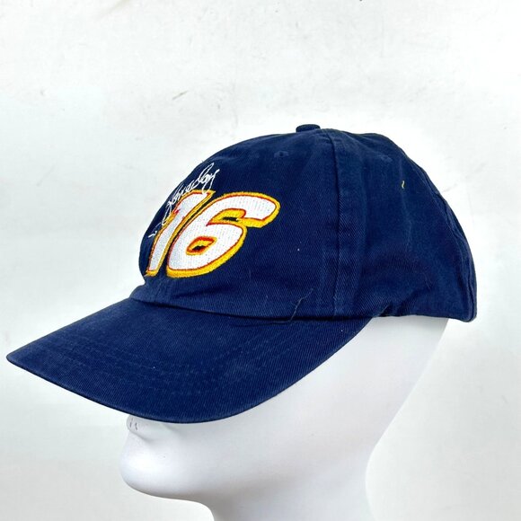 Vintage NASCAR Racing Hat Cap Ron Hornaday #16 NAPA Blue Signature Adjustable - Picture 2 of 16